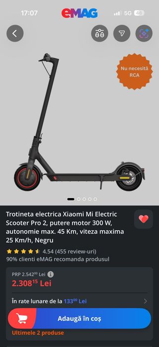Vând trotineta Xiaomi