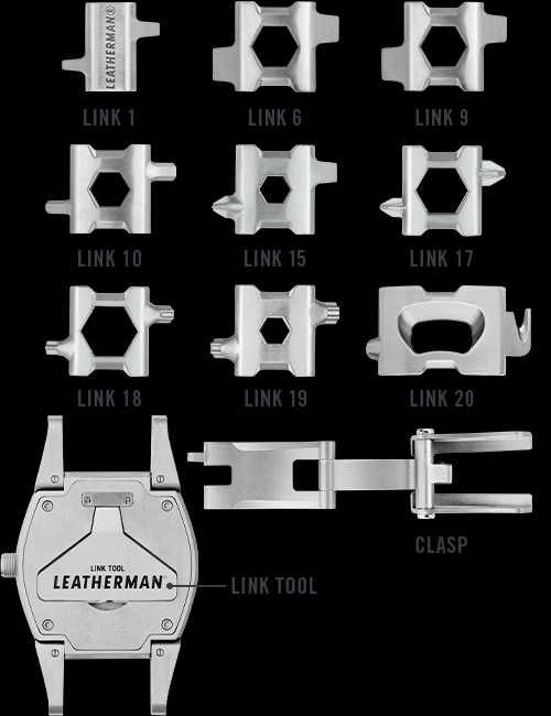 Часы-мультитул Leatherman Tread Tempo BLACK & SILVER