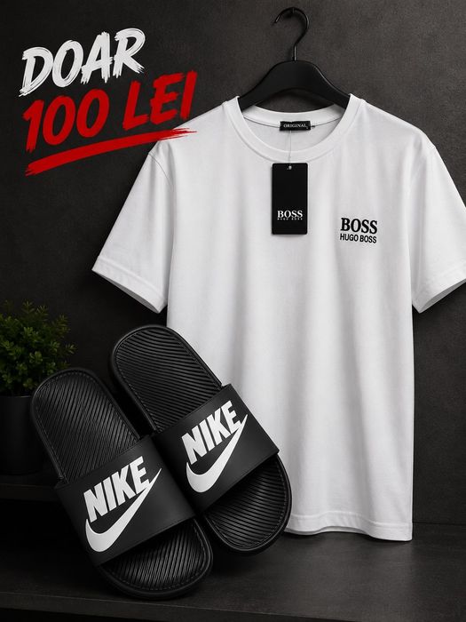 Set tricou și papuci barbati multe modele