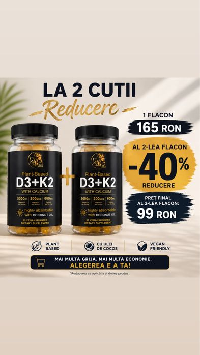 D3-k2-Calcium  2cutii (4luni)