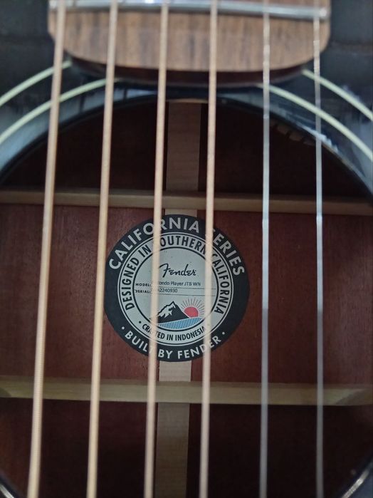 Fender akustik qora guitara xali yengi razmeri 41