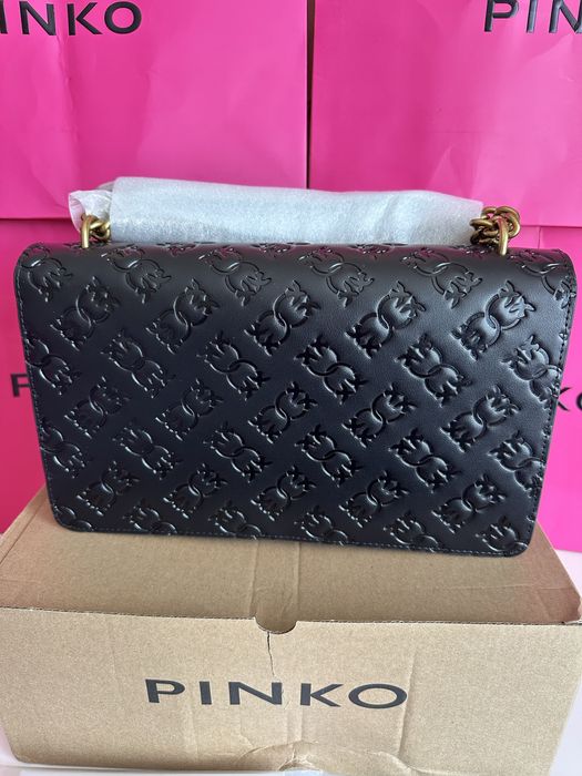 PINKO Love One Classic Dc – оригинална кожена чанта | НОВА | Код: 106