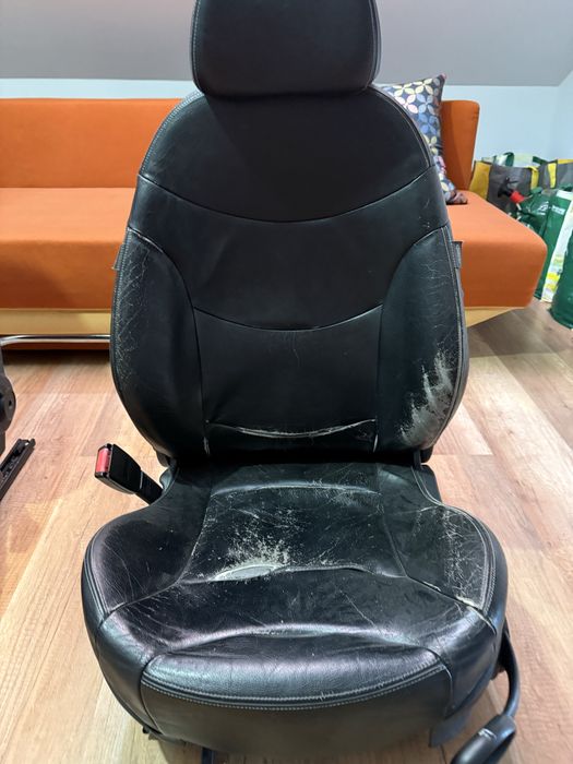 Scaune față Mini Cooper S R53 Full Leather (piele integrală) – versiunea scumpă
