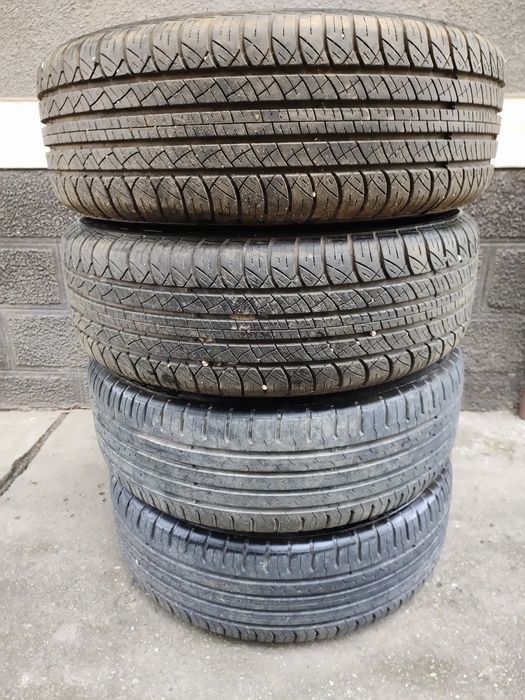 Vând Set Jante Aliaj 5x114,3 Nissan + Cauciucuri 215/60/17 DOT 2024