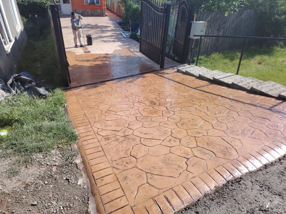 Beton amprentat și elicopterizat
