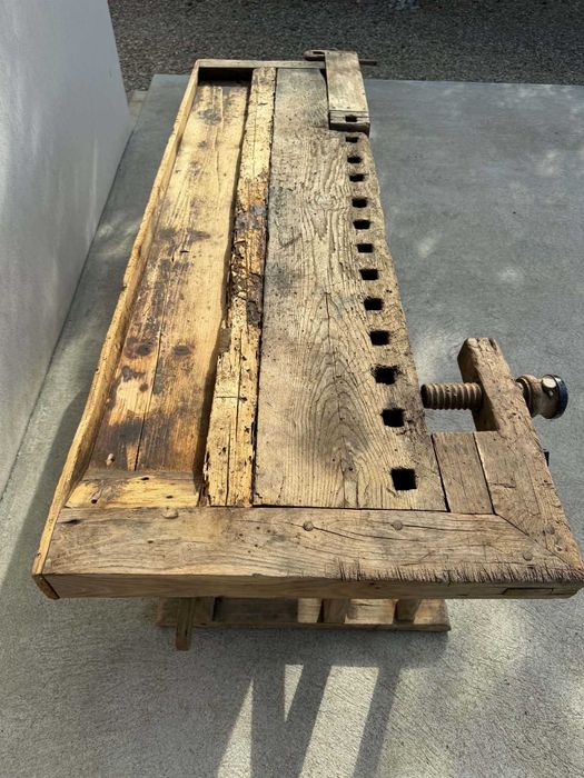 Banc de tamplarie decor rustic Masa de lucru vechi