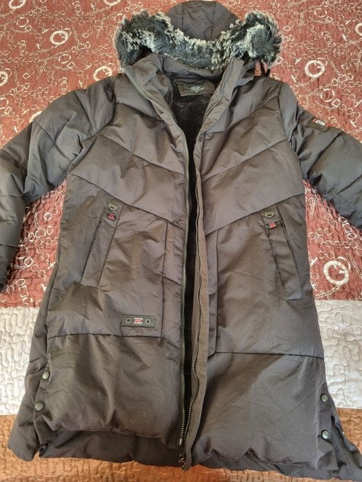 Длинная мужская зимняя куртка