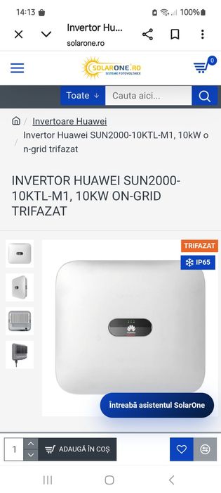 Invertor Huawei 10 kw trifazat