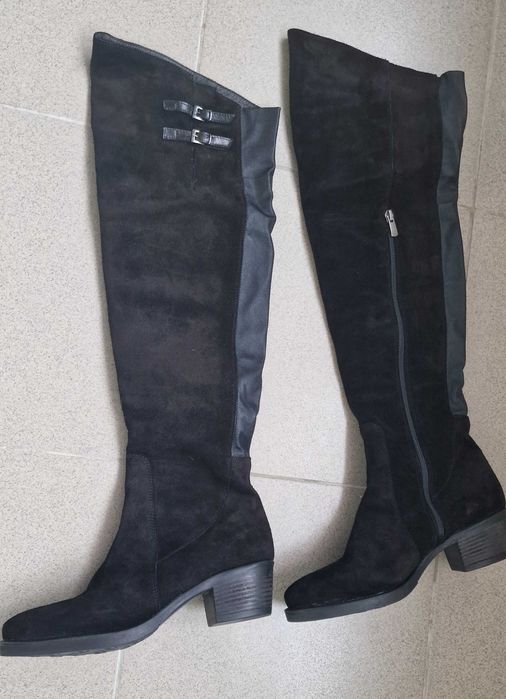 Дамски чизми от естествен велур 39 номер