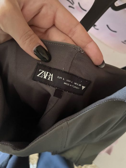 Сива парти рокля Zara