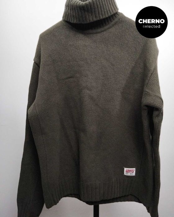 LEVI’S Red Tab мъжки вълнен пуловер с поло яка – размер XL