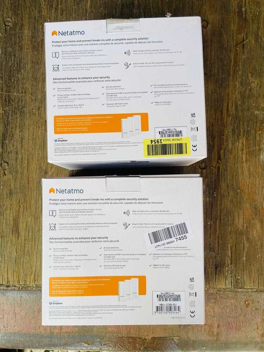 Sistem complet de alarmă video Netatmo, cameră+sirenă+detectoare usi