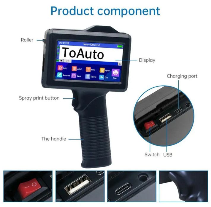 Маркиратор дата апарат сана принтер Датер штрих QR код маркировщик