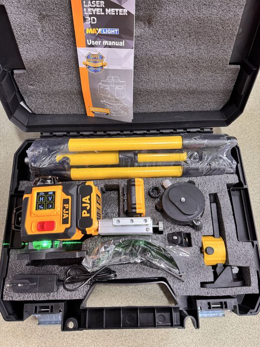 Nivela Laser 4D cu 16 Linii, AFISAJ,Autonivelare, Telecomanda, Trepied