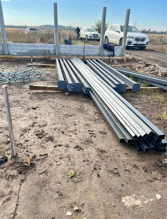 Vând hală metalică 10 m lățime 10 m lungime cu 4 m înălțime