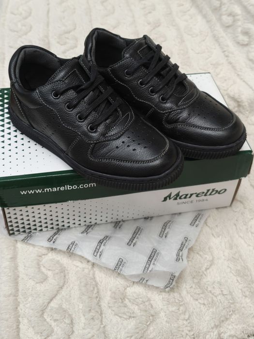 Pantofi piele naturala, copii, mărimea 31, Marelbo