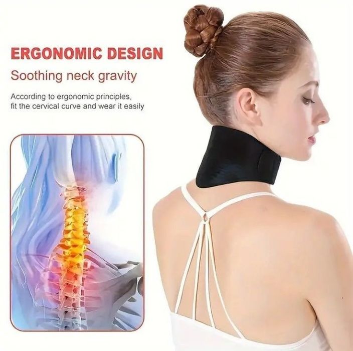 Guler cervical cu turmalină și magneți