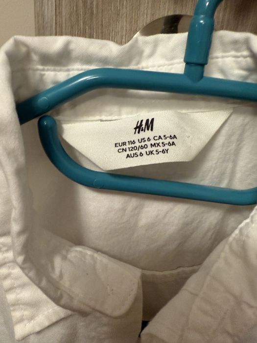 Детски бели ризи H&M  110/116 размер