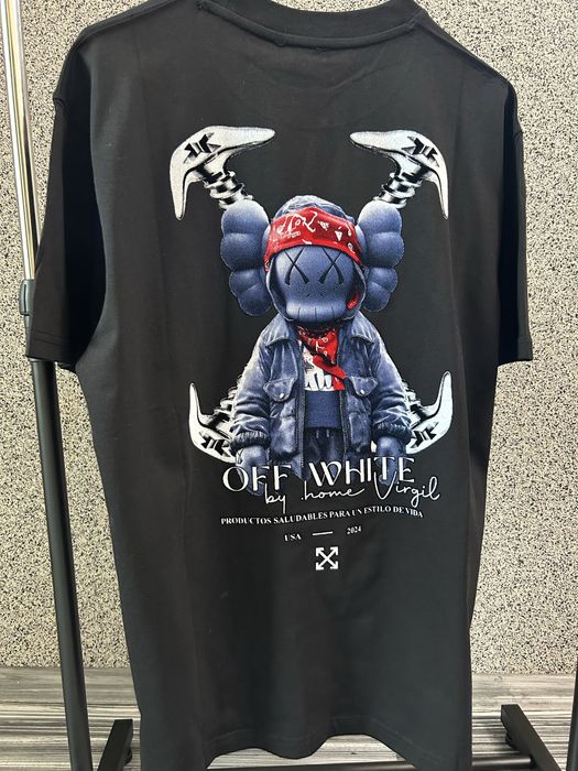 Tricou Off-White, model grafic spate, mărimea M