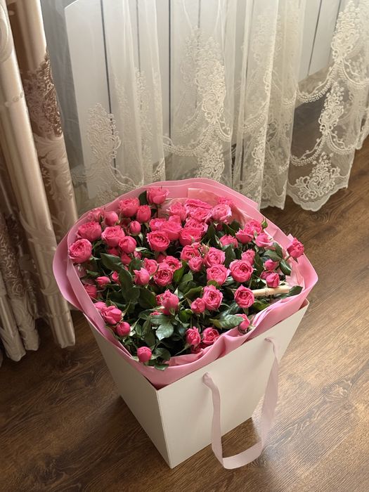 Спрей роза 15 ветка