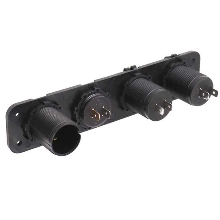 Панел за вграждане с USB и Волтметър - NA354