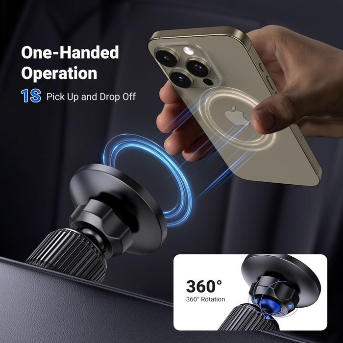 Suport telefon auto magnetic pentru grila ventilatie, Livrare Gratuita