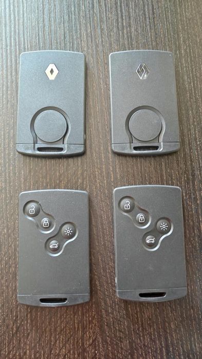 Card Cheie cartela Renault Clio , Captur 2009-2017, 4 Butoane keyless