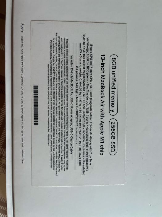 Ноутбук MacBook Air with Apple M1 chip