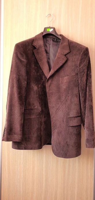 Sacou superb barbatesc din catifea raiata