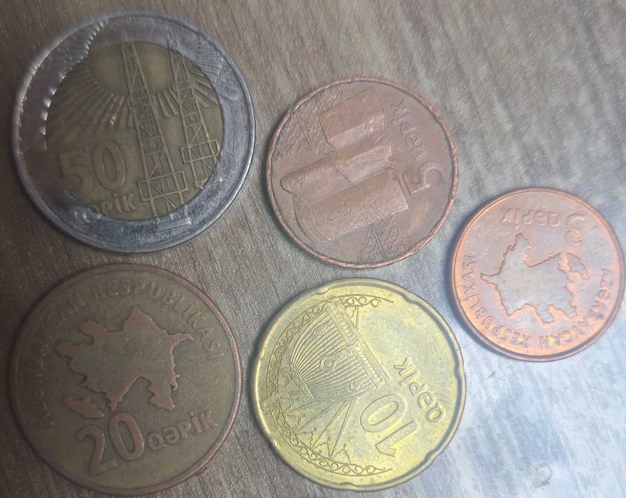 монети Азербайджан 5бр