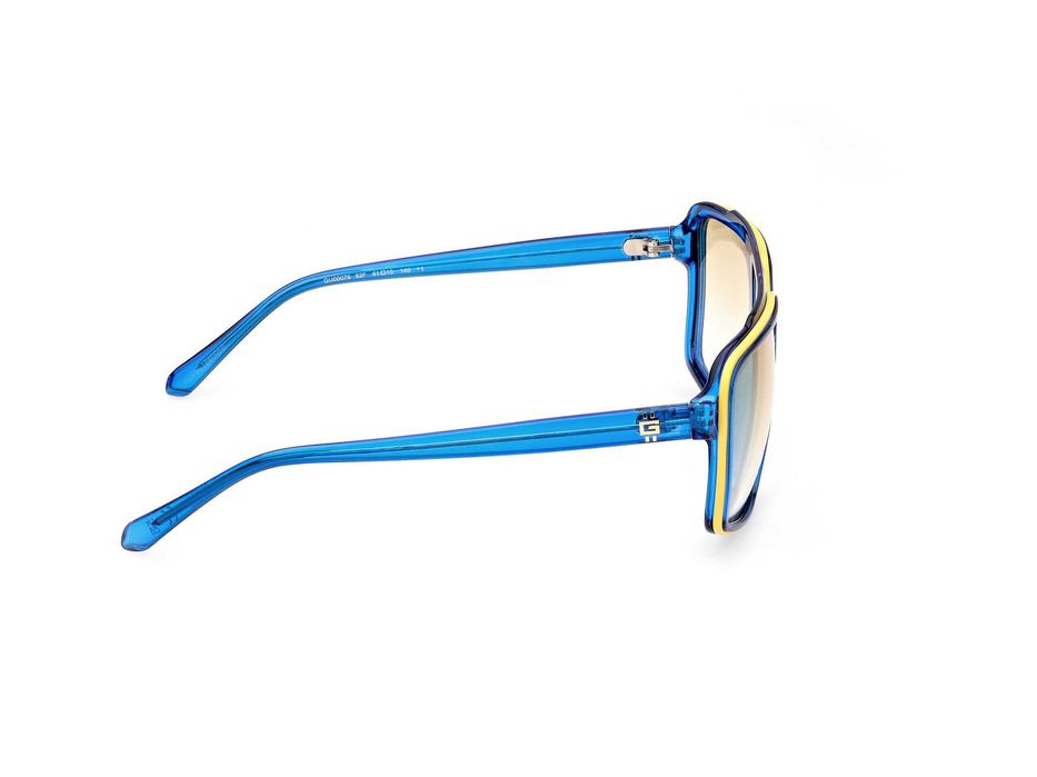 GUESS – Мъжки слънчеви очила "AVIATOR BLUE & YELLOW" нови с кутия