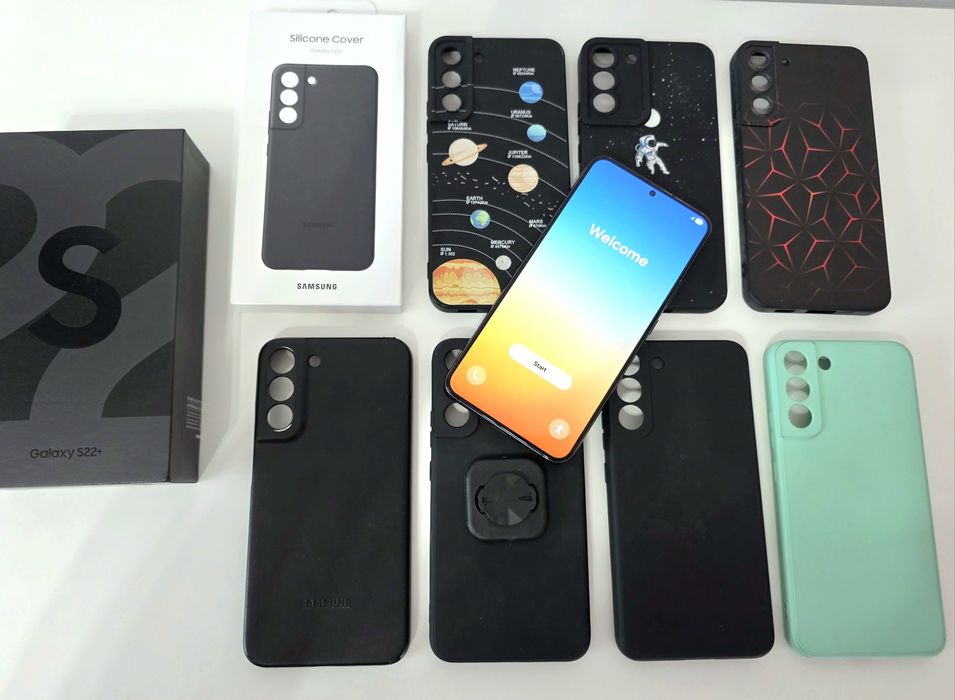 Samsung Galaxy S22 Plus, cu accesorii,  impecabil