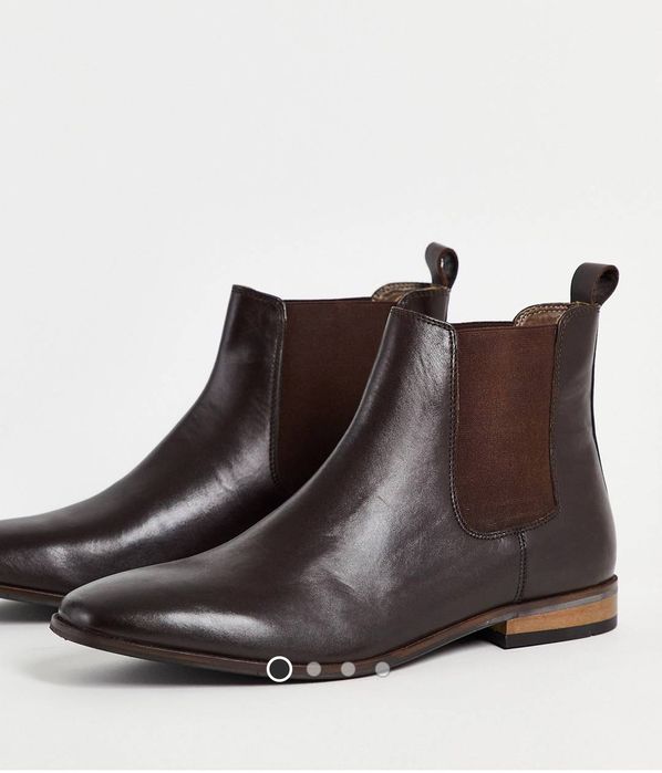 Ботинки Челси кожаные осенние, 43 размер