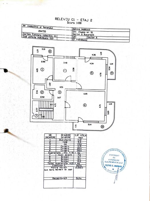 Vanzare la licitatie-Casa+teren Sector 6, la pret de ap. cu 3 camere