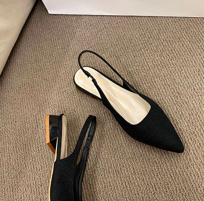 Балетки с острым носом