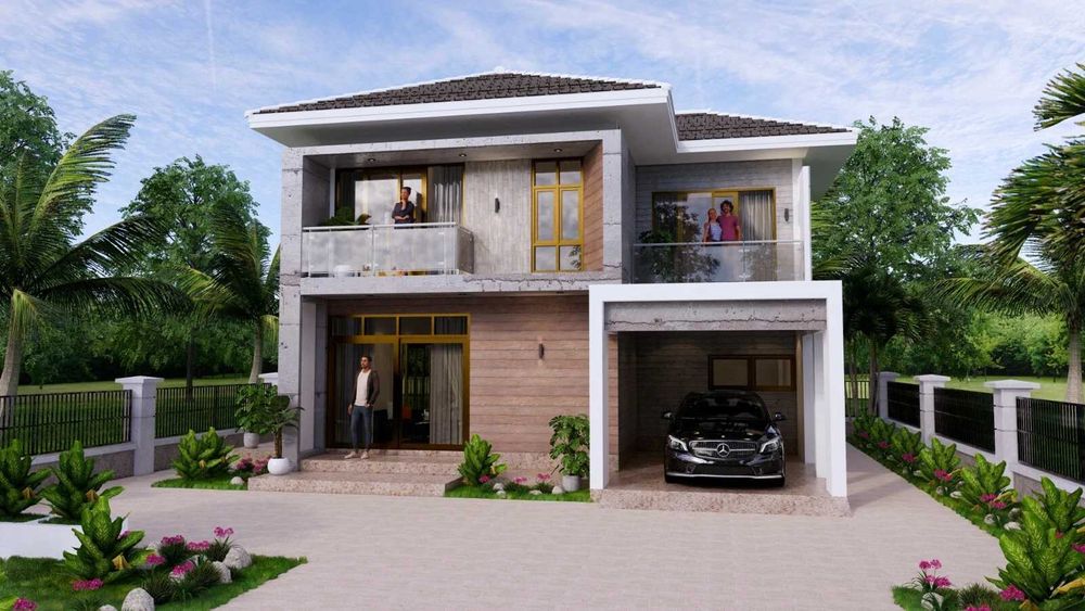 НА ИЗПЛАЩАНЕ - Двуетажна сглобяема къща с 3 спални, 171 кв. м