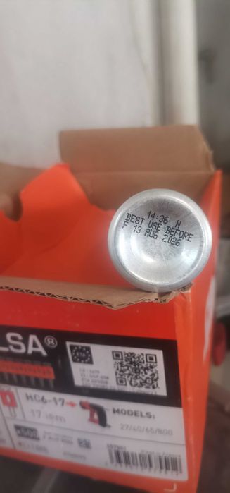 Cuie Spit Pulsa HC6 Otel/Beton Extradur cuie cu gaz Pulsa 800/40/27/65