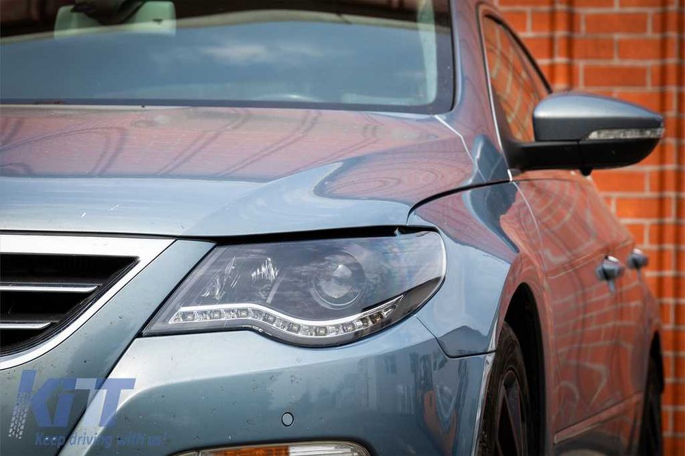Фарове VW Pasat CC Нови ЛЕД Тъмни Пасат ЦЦ LED Опушени Passat тунинг