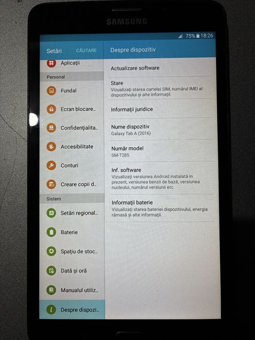 Tableta samsung galaxy tab A