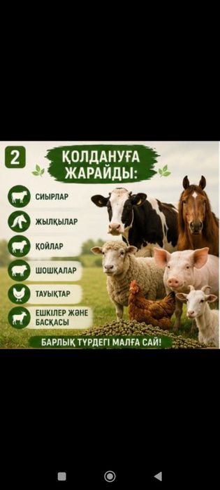 Малдарға арналған жоңышқаның гранулалары