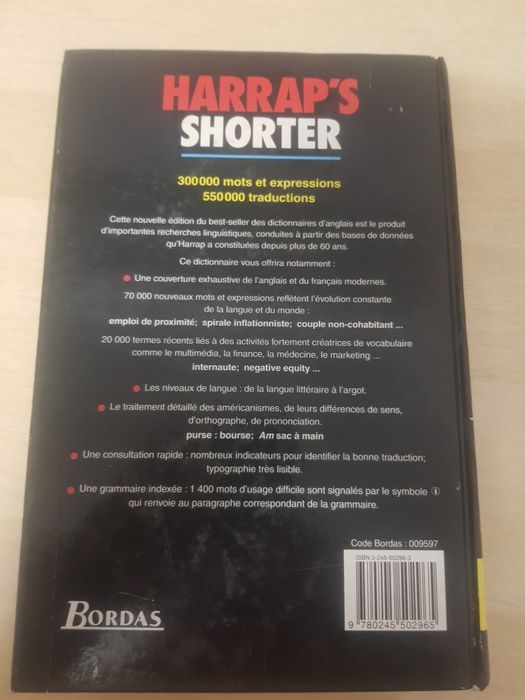 Harrap's Dicționar francez-englez/englez-francez