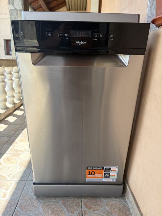 Masina de spalat vase WHIRLPOOL WSFC 3M17 X, 10 seturi, 6 programe, 45cm