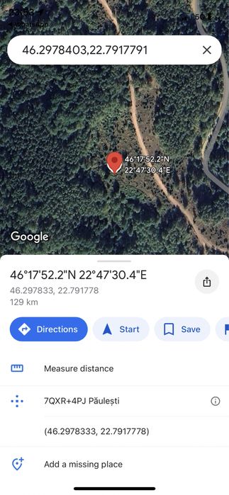 Vand teren 3,7 ha-extravilan 70% impadurit- la Bulzestii de sus