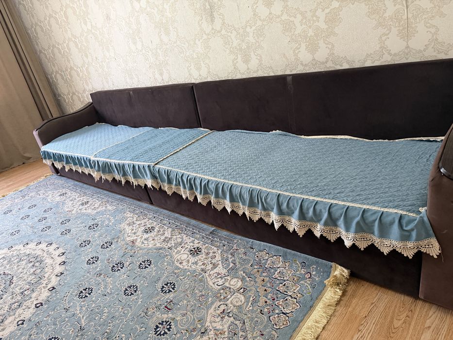 Диван 4 метровый Коричневый