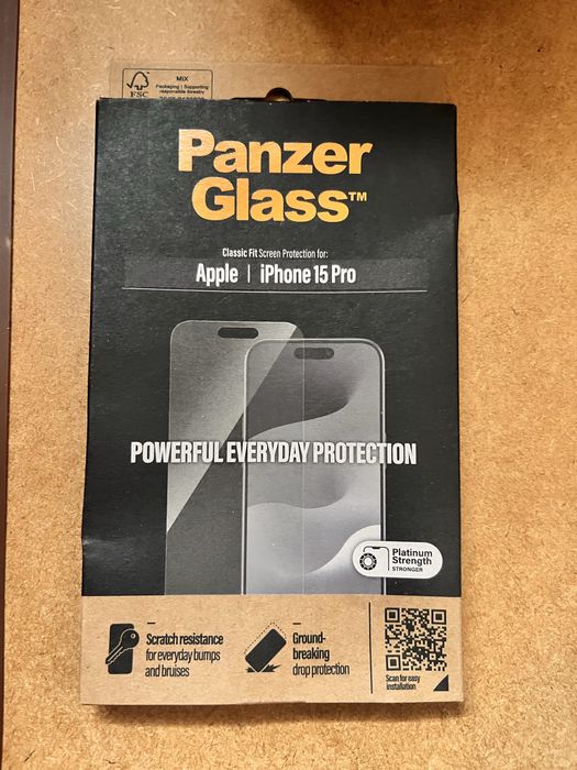 Калъф за Iphone 15 pro Clear case with Magsafe + Screen protector