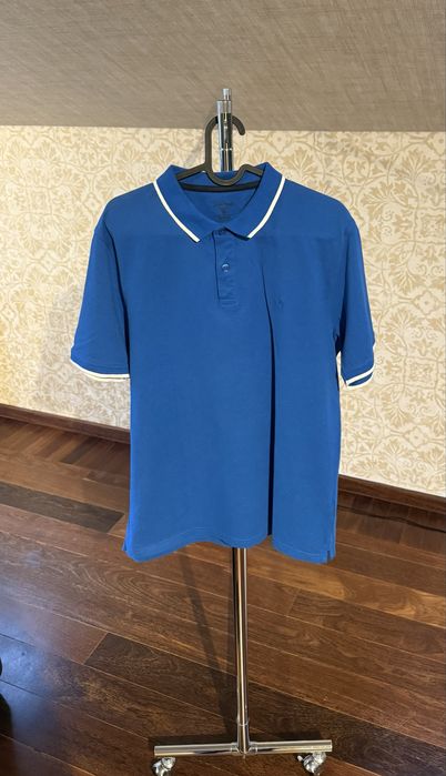 Поло тениска James Pringle, размер M – класически син цвят