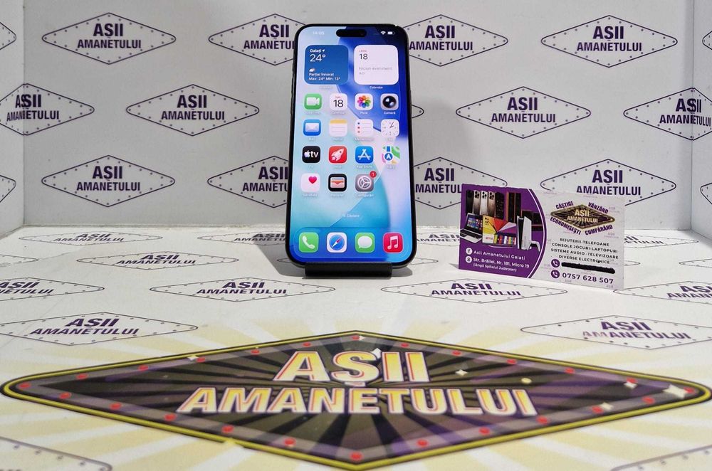 Asii Amanetului - iPhone 15 Pro Max 256gb, 86% baterie