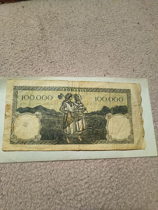 Vând bancnotă de 100.000lei