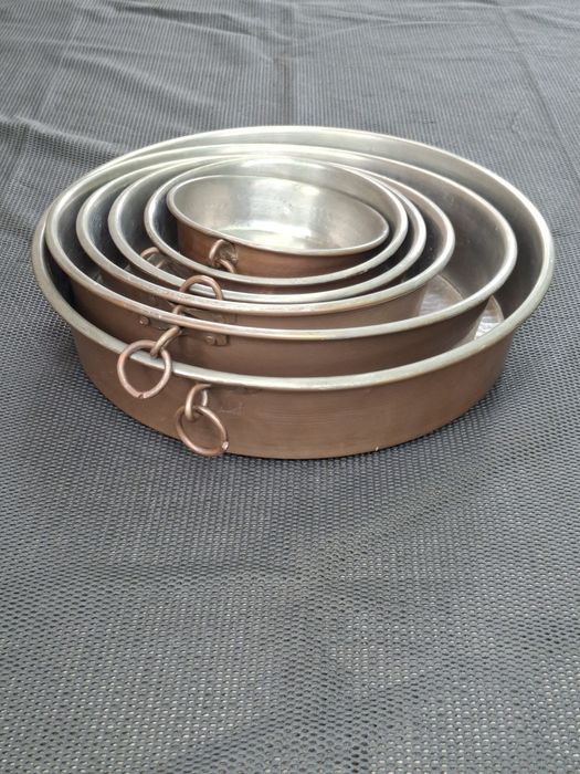 Tavi de copt vintage, cupru