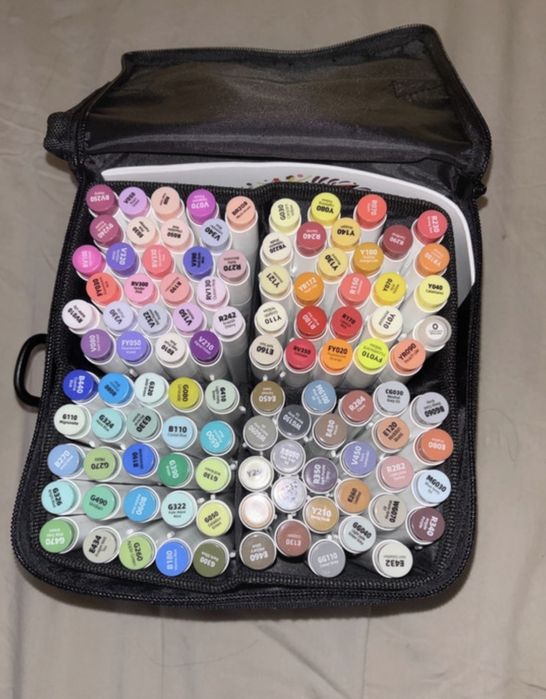 Set markere Ohuhu pe baza de alcool - folosite partial